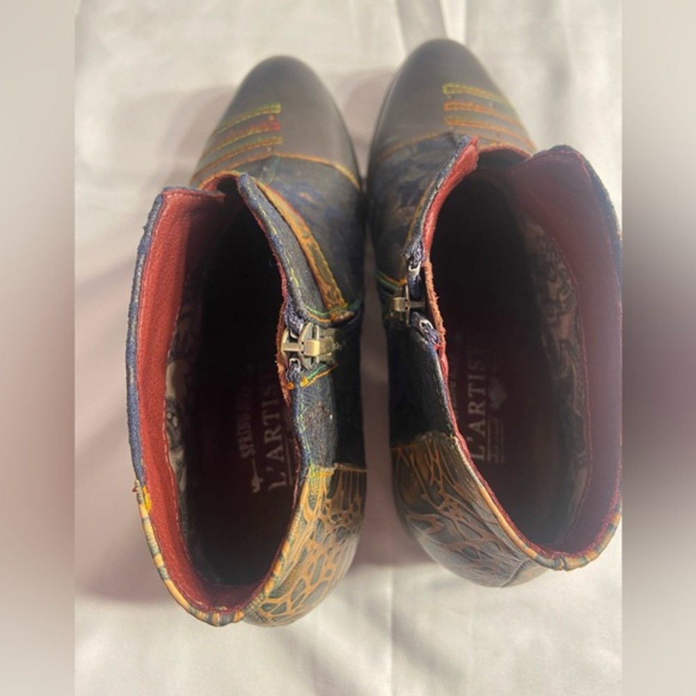 L'‎ Artiste Spring Step Booties Women's 36, Georgiana Leather Suede - Picture 7 of 12